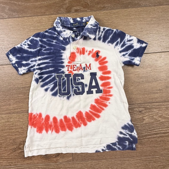Polo Ralph Lauren Other - Polo Ralph Lauren Team USA Boys Polo Shirt Size 6, Tie-Dye Olympic 2020